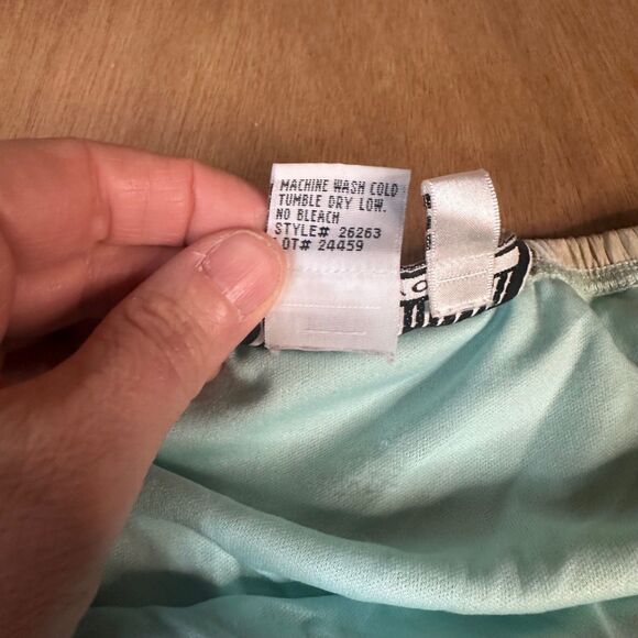 Sheri Martin New York 10 Boho Floral Midi Skirt Beige Turquoise Lined Fall - Picture 4 of 4